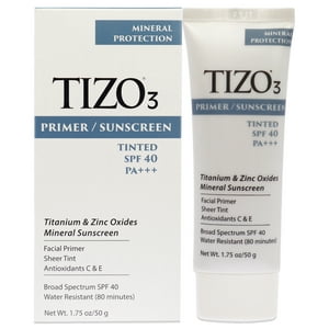 Tizo - 3 Primer Facial Teñido Spf 40 De Para Unisex - Protector Solar De 50G