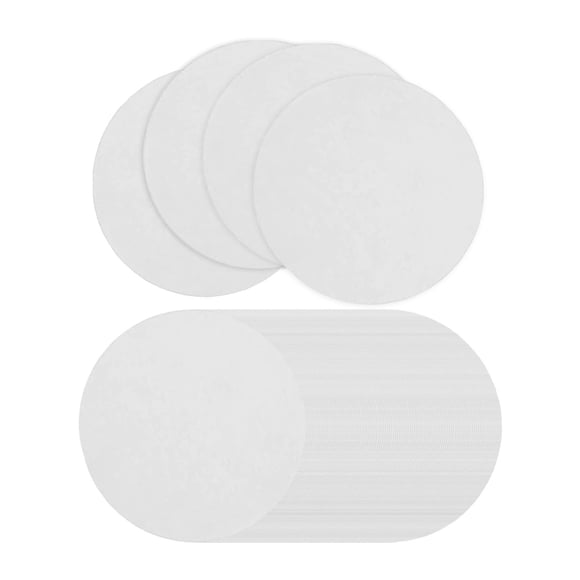 Papel De Fusión De Vidrio Para Horno De Microondas, 100 Uds., Papel De Fibra Cerámica, Redondo