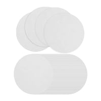 Bothyi - Papel De Fusión De Vidrio Para Horno De Microondas, 100 Uds., Papel De Fibra Cerámica, Redondo