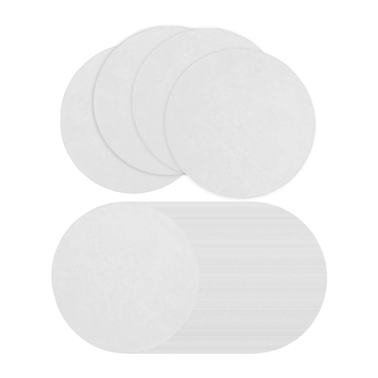 Bothyi - Papel De Fusión De Vidrio Para Horno De Microondas, 100 Uds., Papel De Fibra Cerámica, Redondo