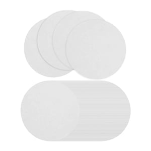 Bothyi - Papel De Fusión De Vidrio Para Horno De Microondas, 100 Uds., Papel De Fibra Cerámica, Redondo