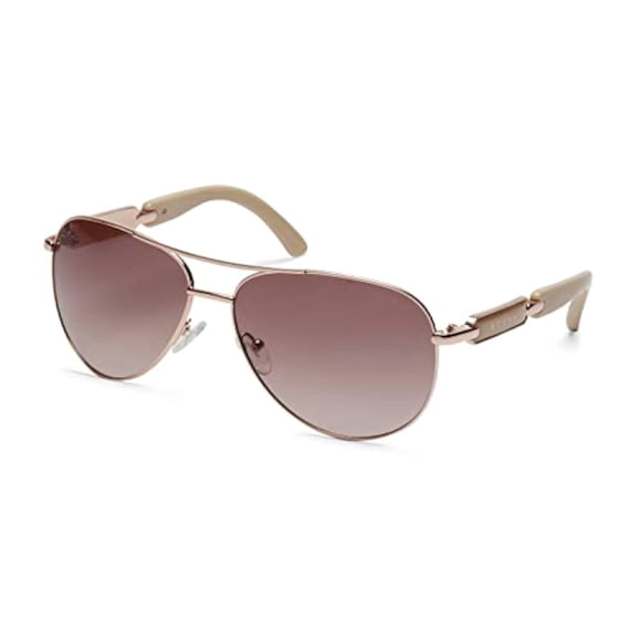 Gafas de sol GUESS Factory Metal Pilot para mujer en oro rosa brillante