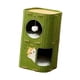 thumbnail image 1 of Cama para gatos de 2 pisos, cueva, casa para gatos, túnel cubierto, condominio, cama cerrada para gatitos, al aire libre, gatitos, juegos múltiples Verde, 1 of 5