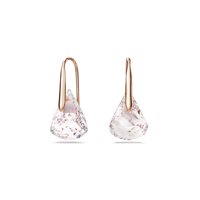 Pendientes Swarovski Lunar Drop Crystal Blush En Tono Oro Rosa