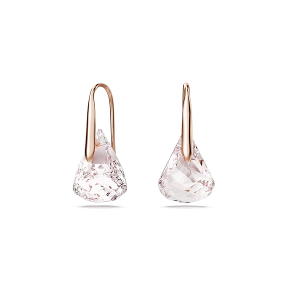 Pendientes Swarovski Lunar Drop Crystal Blush en tono oro rosa