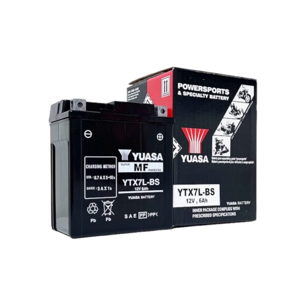 Batería Yuasa Ytx7l-bs 6ah 100cca Para Moto