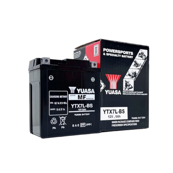 Batería Yuasa Ytx7L-Bs 6Ah 100Cca Para Moto