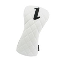 Ioensy - Funda De Madera Para Palos De Golf, Cuello Largo, Funda De Madera Para Palos De Golf Para Deportes Al Aire Libre, Adultos, 1 Blanca