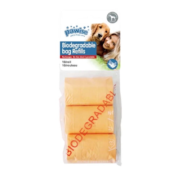 Accesorios Perro Bolsas Biodegradables Repuesto 3 X10 Pawise, 1 Un