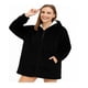 thumbnail image 1 of Poleron Sherpa Oversize Peludo Manta Con Cierre Frazada Bata Polar Mujer, 1 of 3