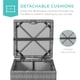 thumbnail image 4 of Ottomanes de mimbre Best Choice Products, juego de 2, gris, 4 of 7