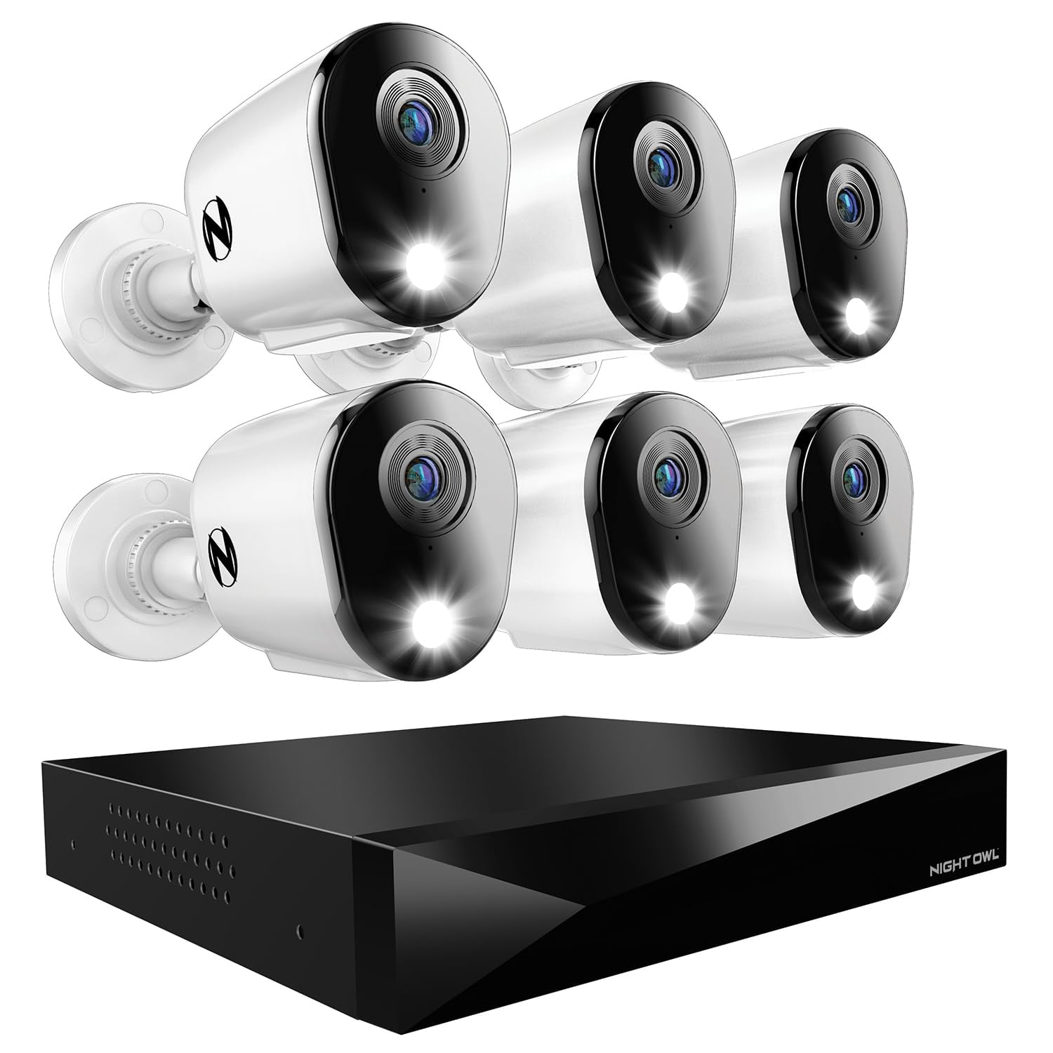 Sistema De Cámara De Seguridad Night Owl 12ch Dvr 2k Hd 1tb Hdd