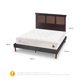 thumbnail image 3 of Cama Europea Curve Cocopedic 2 Plazas Respaldo New Torino Choc, 3 of 14