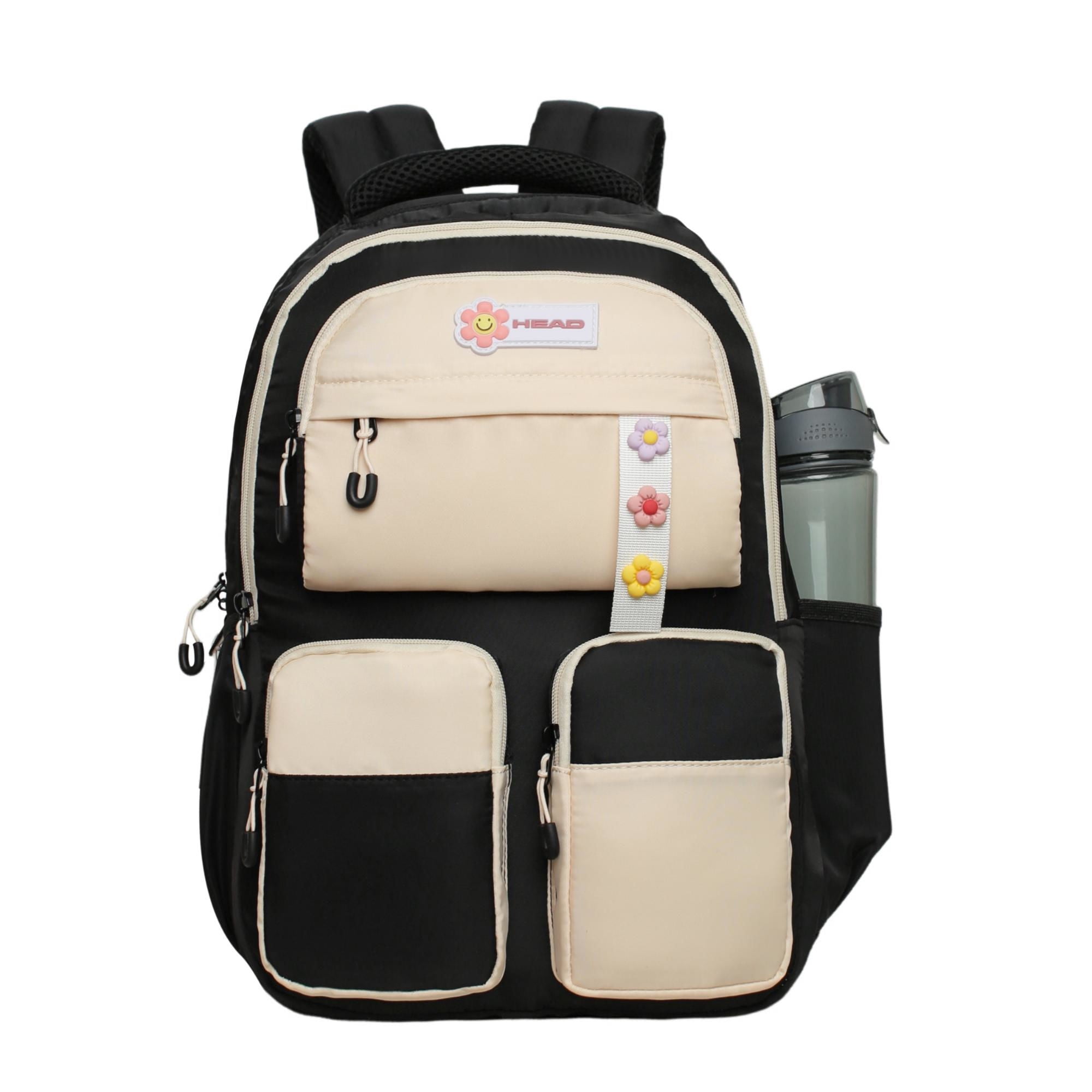 Mochila Kawaii Mujer Twist Block Negro Head