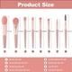 thumbnail image 2 of 8 Pcs Cosmético Pinceles Kit Travel Potátil Mini Maquillaje Pinceles Set Premium Wooden Mango Synthetic Bristle Concealer Pinceles With Bag Foundation Contour Blush Eye shadow Eyelash Lip and Eye, 2 of 7