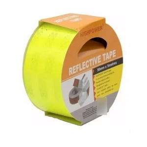 Factorynet - Cinta Reflectante Verde Limón Demarcación 5Mt
