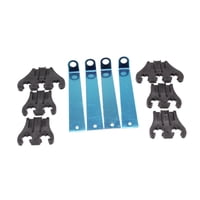 Ioensy - Kit De Telar De Cable De Encendido De 4 Piezas 7 8 9 Mm Separadores Para Chevrolet Sb Bb Car Black