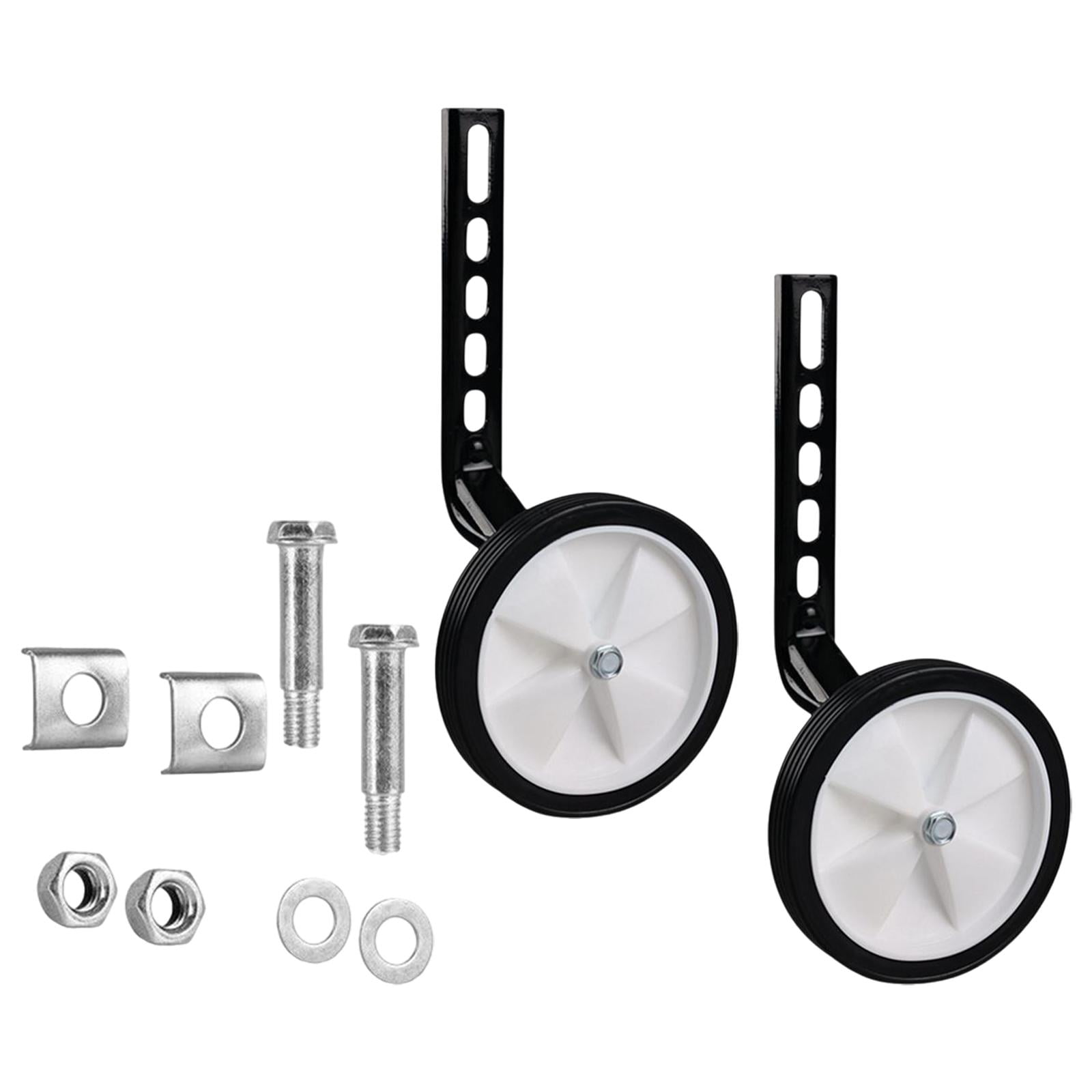 Magideal - Ruedas De Entrenamiento Para Bicicletas Para Niños, 1 Par De Estabilizadores De Bicicleta, Bicicletas Para Niños De 12 A 20 Pulgadas, Equipo Práctico, Negro