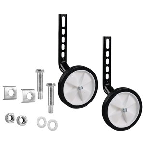 Magideal - Ruedas De Entrenamiento Para Bicicletas Para Niños, 1 Par De Estabilizadores De Bicicleta, Bicicletas Para Niños De 12 A 20 Pulgadas, Equipo Práctico, Negro