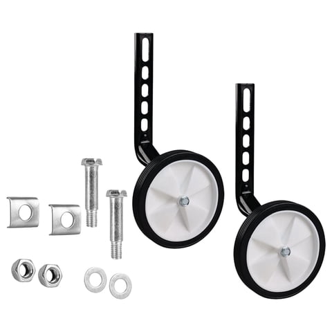 Magideal - Ruedas De Entrenamiento Para Bicicletas Para Niños, 1 Par De Estabilizadores De Bicicleta, Bicicletas Para Niños De 12 A 20 Pulgadas, Equipo Práctico, Negro