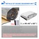 thumbnail image 2 of Amortiguador de sonido para coche, Uxcell, 394 mm, 1,52 m², impermeable, 152 x 101 cm, 2 of 7
