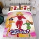 thumbnail image 4 of Totally Spies Conjunto de sábanas temático, trío de piezas, cómodo y amigable con la piel, diseño único, regalo de decoración para el hogar para familiares, amigos y fans,135X200cm, 4 of 6