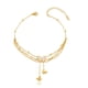 thumbnail image 1 of Pulsera de Tobillo en Capas con Mariposa Chapada en Oro de 18K, Pulsera Boho Colgante con Borlas y Cadena de Extensión, Joyería Diaria y de Playa para Mujer, 1 of 13