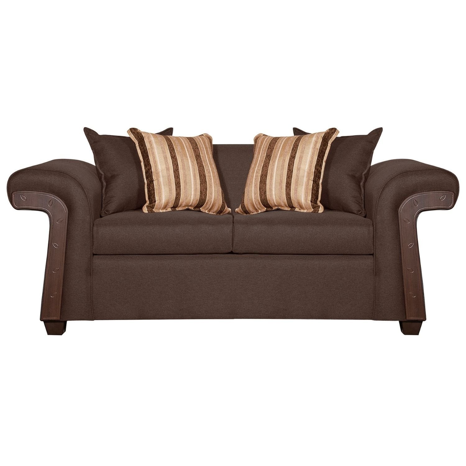 Ruzam Mobel - Sofá 2 Cuerpos Napoles Café