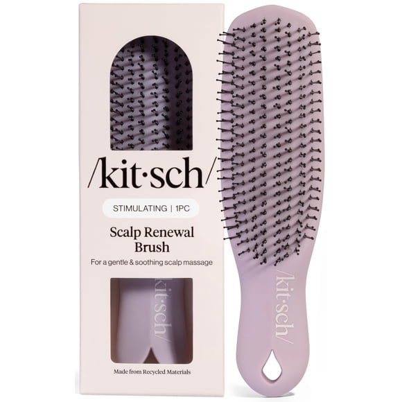 Masajeador Kitsch Cepillo Renovador para Cuero Cabelludo Exfoliante Violeta