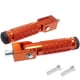 thumbnail image 1 of Reposapiés para motocicleta VUOZIP M8 plegables de aluminio naranja, 1 of 7