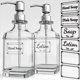 thumbnail image 1 of Dispensador De Jabón Paquete De 2 Unidades Vidrio Grueso 530 Ml Plateado, 1 of 8