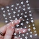 thumbnail image 1 of 5pcs,Reflective Glitter 3D Nail Stickers Decals,Laser Silver Heart Star Love Butterfly Sticker For Nails Sparkly Nail Art Decoration Wedding Party Nail Stickers Decor, 1 of 2