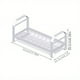 thumbnail image 3 of 1pc Dish Rack, Minimalist White Plate Drain Storage Organizer, Single-layer Tableware Storage Rack, Multi-functional Bowl Disc Draining Cage, Chopsticks Fork Spoon Knife Rack, Kitchen Accessories, 3 of 3