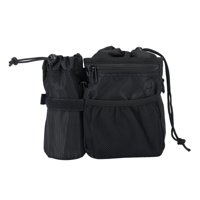 Magideal - Bolsa De Entrenamiento Para Perros Y Mascotas, Bolsa De Entrenamiento Para , Correa Hombro, Riñonera Impermeable Con Cordón Para , Negro
