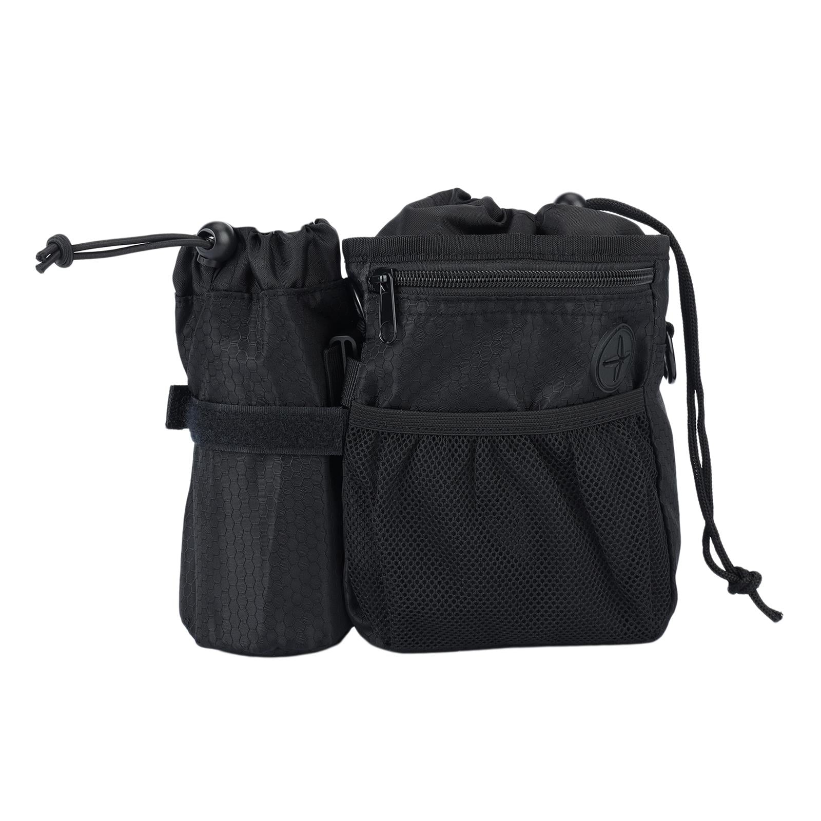 Magideal - Bolsa De Entrenamiento Para Perros Y Mascotas, Bolsa De Entrenamiento Para , Correa Hombro, Riñonera Impermeable Con Cordón Para , Negro