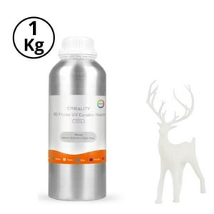 Creality - Resina 3D Lavable Al Agua Blanca Para Impresoras 3D 1000G | Resinas