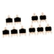 thumbnail image 1 of 10 Piezas De Letreros De Boda De Pizarra De Madera Con Soportes Arqueados Y Ondulados, 1 of 5