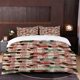 thumbnail image 1 of Dachshund Christmas Themed Bedding Set Duvet Cover and Pillowcase Set, 1 of 5