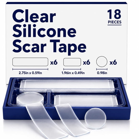 Cinta de Silicón para Cicatrices SCARFIX+ para Cirugía y Cesárea 18 piezas