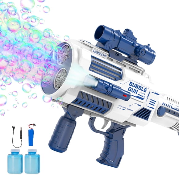 Pistola de burbujas automática Nicojoy con solución de burbujas 130 ml