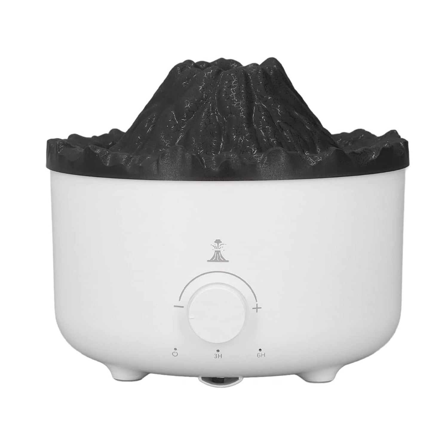 Importclick - Difusor Humidificador Aromas Luz Led Diseño Volcán Usb 500 Ml