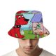 thumbnail image 4 of Clifford el Gran Perro Rojo Sombrero bucket para adultos, gorra de protección solar, sombrero de pescador plegable para viajes al aire libre, pesca y actividades de verano, 4 of 6