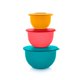 thumbnail image 1 of Set de 3 tazones Tupperware multicolores, aptos para lavavajillas, 1 of 5
