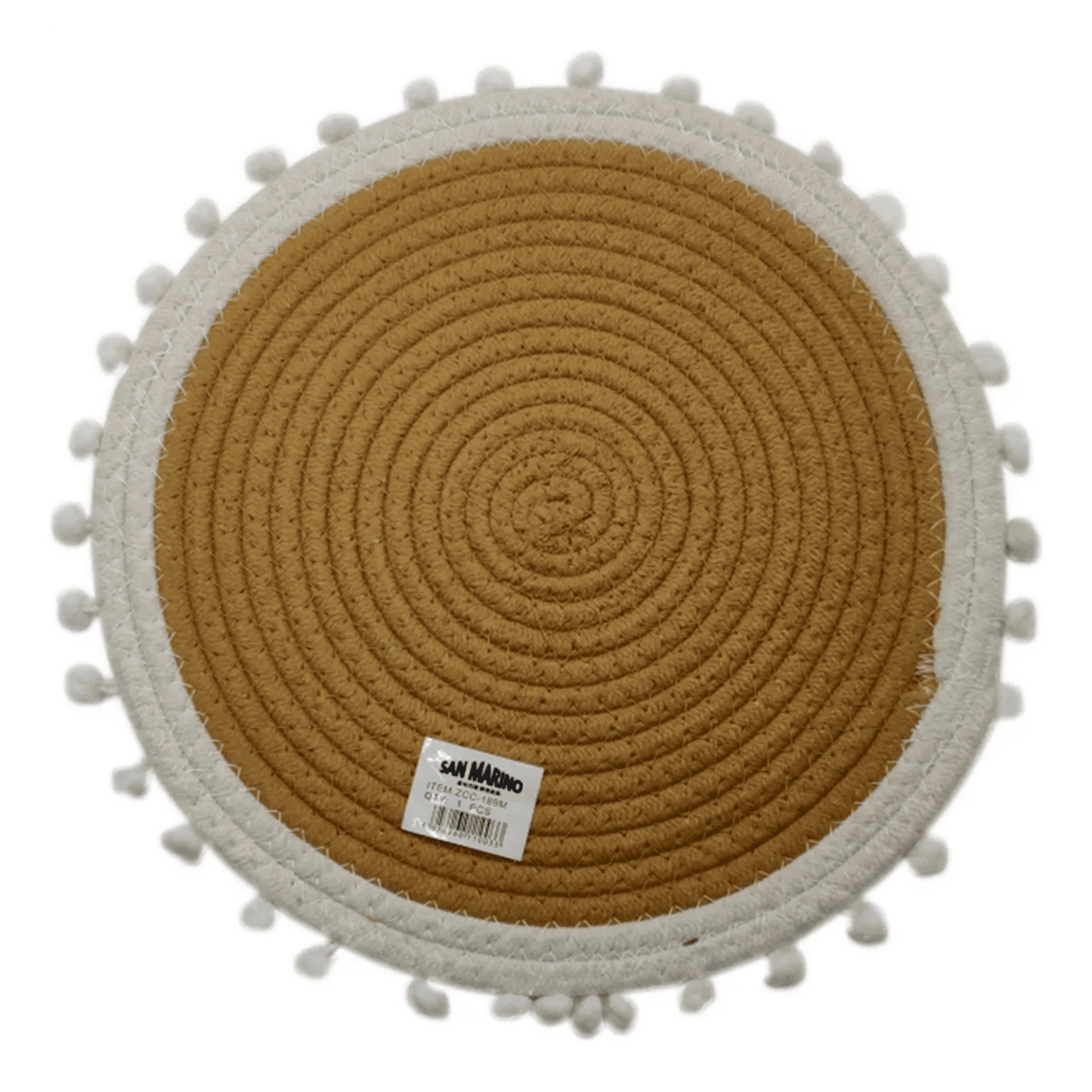 Genérico - Individual Fibra Tejido Rústico 30cm Marrón