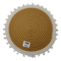 Genérico - Individual Fibra Tejido Rústico 30Cm Marrón