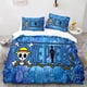 thumbnail image 1 of ONE PIECE Anime Bedding Set Juvenile Monkey D.Luffy Odyssey Pattern Duvet Cover Set Design Bedding Set King Size Bed Comforters Bed Sheets, 1 of 5