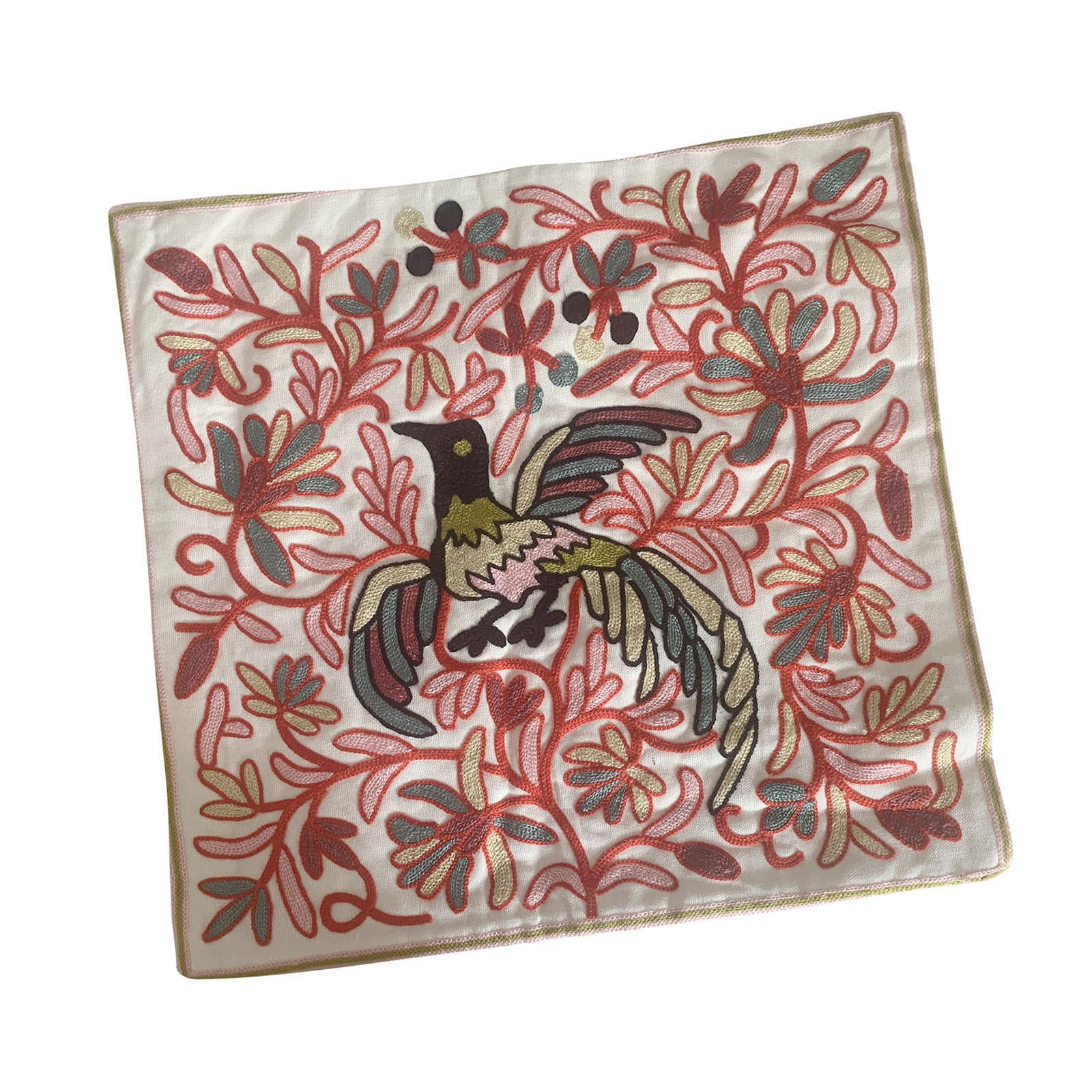 Bothyi - Funda De Cojín Floral Resistente Al Desgaste Para Ropa De Cama, Accesorios, Hotel, Boda, Rosa