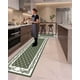 thumbnail image 1 of Set 2 Piezas Alfombra de Cocina Goma Antideslizante Diseño Estampado, 1 of 6