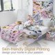 thumbnail image 4 of Moon Wolf Bedding Green Watercolor Forest Wolf Landscape Duvet Cover Sets 3 Pieces Wild Animal Bedding Set, 4 of 5