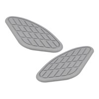 Magideal - 2 Piezas De Almohadillas De Tanque De Motocicletas Pegatizas Anti Slurdy Resistente Almohadillas Laterales De Tracción Lateral De Repuesto Accesorio Gris